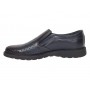Pantofi barbati casual perforati din piele naturala Bleumarin - GKR506BLUE